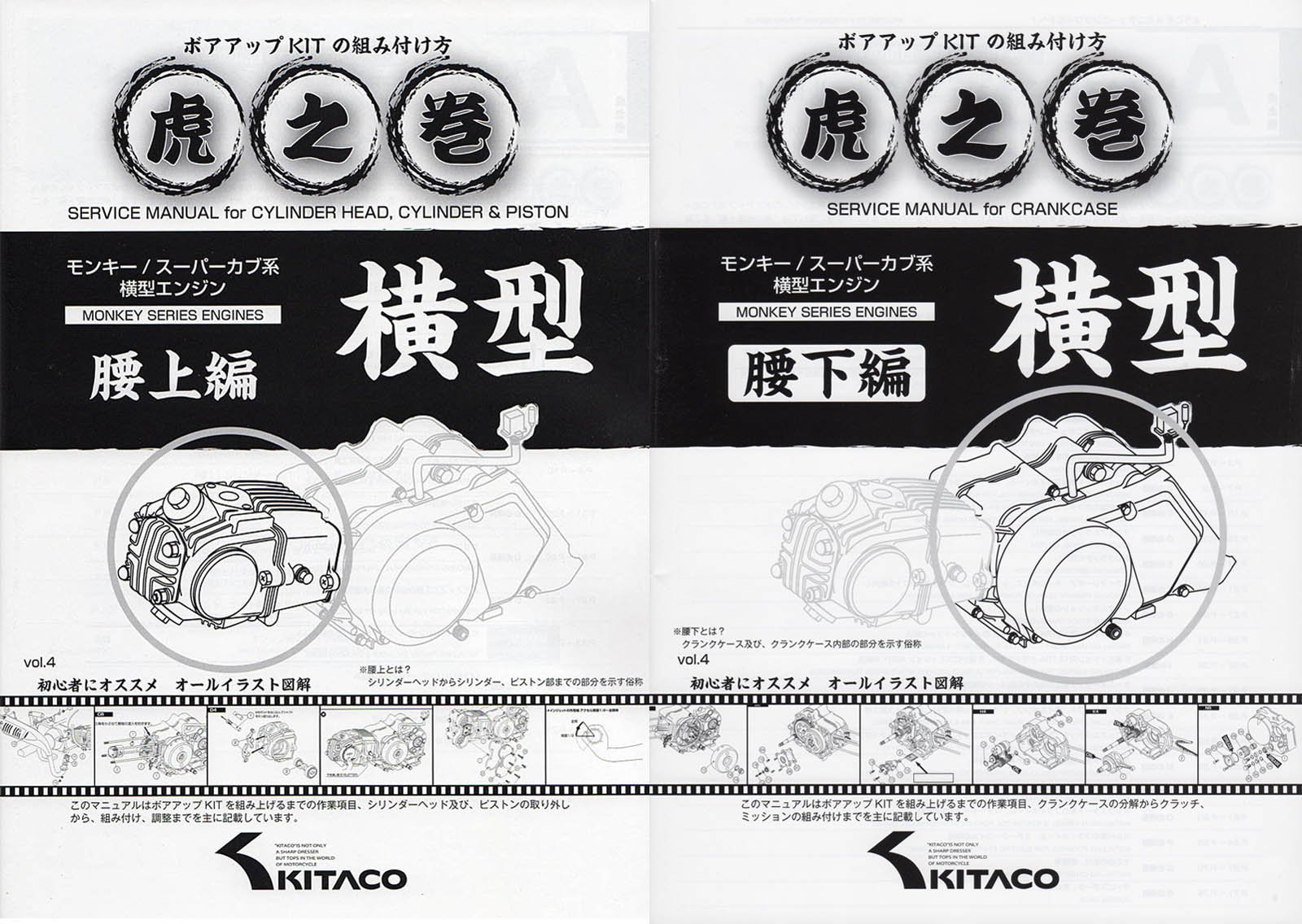 Amazon.co.jp: KITACO:キタコ モンキー系 MONKEY ボアアップ 虎の巻/腰